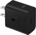 Samsung 25W Wall Charger Power Adapter with Cable, Super Fast Charging, Compact Design, Energy Efficient, Compatible with Galaxy and USB Type C Devices, Black