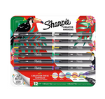 Sharpie Water-Based Acrylic Creative Markers, Brush and Bullet Tips, 12 ct.