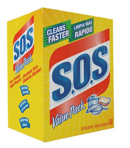 S.O.S. Steel Wool Soap Pads, 50 Ct