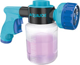 Aqua Joe AJ-MSG-TND Hose-Powered Multi Spray Gun W/Quick Change Soap to Water Dial, 7 Spray Patterns, Holds Up To 17 Fl Oz