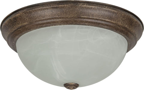 Sunlite 046075 13-Inch Traditional Dome Ceiling Light, Classic Decorative Flush Mount Fixture