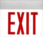 Sunlite 05277 LED Edge Lit Exit Sign, Clear Panel with Etched Bright Red Lettering, 90-Min Battery Power Back-Up, Dual Voltage 120-277V, Universal Mounting, Long Lasting, Fire Safety