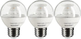 Sunlite 5W LED Globe G16 Dimmable E26 Base 2700K Bulb - Warm White [3 PACK]
