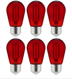 Sunlite S14 LED 2 Watt 120 V Transparent