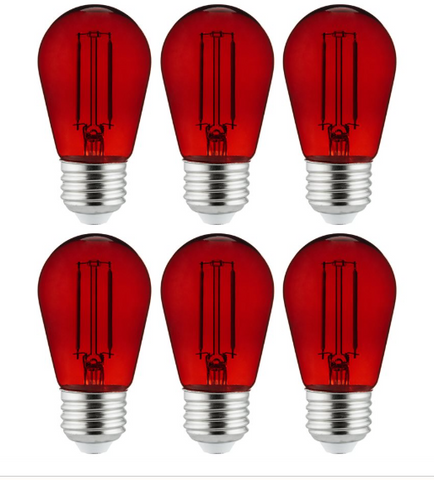 Sunlite S14 LED 2 Watt 120 V Transparent