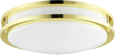 Sunlite  Fluorescent Double Band Trim Flush Mount Light Fixture