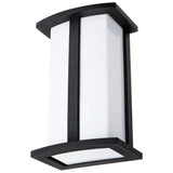 Sunlite  Modern Wall Sconce Light Fixture, Medium Base Socket (E26), A19 Bulb, Indoor, Opal Shade, Matte Black Frame, Bathrooms, Hallways & Entryways