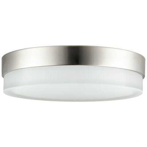 Sunlite 49154 11” Modern Round Flush Mount Ceiling Light Fixture, 20 Watts, Color Selectable 27K/30K/35K/40K/50K, 1000 Lumens, Dimmable, ETL Listed, Brushed Nickel, for Office, Bedroom & Kitchen Use