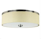 Sunlite   LED Flush Mount Fabric Single Drum Light Fixture, 20 Watts [60W]