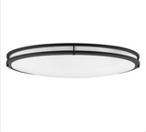 Sunlite 32" Oval Double Band Trim Flush Mount Light Fixture, 35 Watts, 3000 Lumens, Color Selectable 30K/40K/50K
