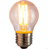 Sunlite LED G16  Globe Light Bulb, 2200K Amber 3 Watts (25W Equivalent),  [Pack of 6]