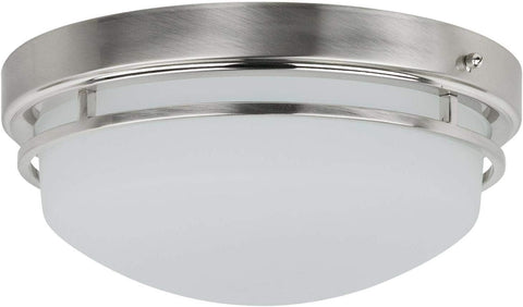 Sunlite 81036-SU LED Dome Ceiling Light Fixture, 20 Watts (60W Equivalent),