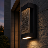 Sunlite 12-Inch LED Rectangular Outdoor Up & Down Wall Sconce Fixture, Dark Acrylic Panel, 10 Watts, 120V