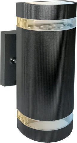 Sunlite 81294 LED Outdoor Half Circle Up/Down Outdoor Wall Sconce Light Fixture, 12 Watts, 850 Lumens, Color Selectable 30K/40K/50K, 120-277V