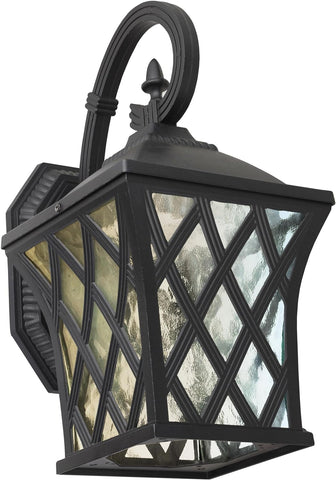 Sunlite 81300 LED Coach Light Outdoor Fixture, 9 Watts (60W=), Multi-Volt, 600 Lumens, Color Selectable 30K/40K/50K, Dimmable, 80 CRI, ETL Listed, Black, for Porches, Garage & Entryways