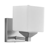 Sunlite 81322-SU Modern Square Shade Vanity Fixture, 6″ Wall Mount