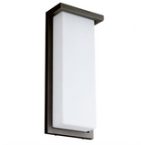 Sunlite  14” Modern LED Wall Sconce Light, Outdoor Fixture, Adjustable 3 CCT 3000K-5000K, 20 Watts,