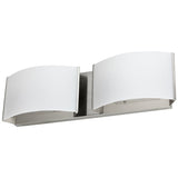 Sunlite 82062-SU LED Decorative Curved Wall Sconce Fixture, 20 Watts,