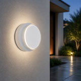 Sunlite Round Modern Outdoor Wall Sconce Selectable