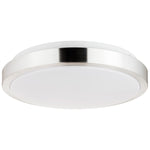 Sunlite 87765 LED 11 Inch Slim Saucer Flushmount Ceiling Light Fixture, 15 Watts (80W Equivalent), 1050 Lumens, Selectable 5 CCT 2700K-5000K, 120V, Dimmable, 50,000 Hour Lifespan, Brushed Nickel