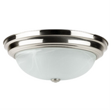 Sunlite 87785 13-Inch Traditional Dome Ceiling Light, Classic Decorative Flush Mount, Adjustable 3 CCT 3000K-5000K, 20W, 1200 Lumens