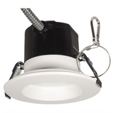 unlite 4" LED Commercial Recessed Round Downlight Fixture, Power Selectable 9W/13W/18W, 2000 Lmns, CCT Switch 27K/30K/35K/40K/50K, 90 CRI, Dimmable, Energy Star, Title-24 Compliant, ETL Listed