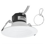 unlite 6" LED Commercial Recessed Round Downlight Fixture, Power Selectable 13W/19W/27W, 3000 Lmns, CCT Switch 27K/30K/35K/40K/50K, 90 CRI, Dimmable, Energy Star, Title-24 Compliant, ETL Listed