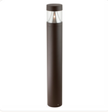 Led 42" Outdoor Commercial Bollard Fixture, Round Landscape Area Light, Adjustable,3 CCT 3000K,5000K IP65, Broze ,For Pathways,& Walkways.