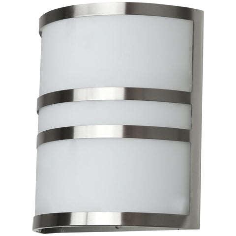 Sunlite LED Wall Sconce Half Cylinder Fixture, Middle Band Design, 15 Watts (75W=), 1050 Lumens, Color Selectable 30K/40K/50K, Dimmable, 80 CRI, ETL Listed, for Porches, Patios & Garage Openings