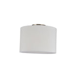 Sunlite Semi-Flush Fabric Drum Ceiling Light Fixture, Medium Base (E26), 120 Volts,