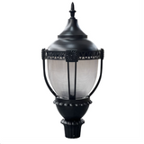 Acorn Post top Light Fixture 60W/80W/100W 30K/40K/50K 120-277V Black with Photocell