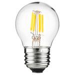 G16 LED 3W E26 Dimmable Clear  2700K [6Pack]