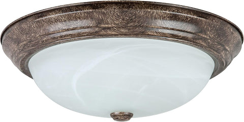 Sunlite 046078 15-Inch Traditional Dome Ceiling Light, Classic Decorative Flush Mount Fixture