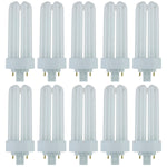 Sunlite PLT26/E/SP41K/10PK 4100K Cool White Fluorescent 26W PLD Triple U-Shaped Twin Tube CFL Bulbs with 4-Pin GX24Q-3 Base (10 Pack)