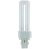 Sunlite 13 Watt PLD 2-Pin Double U-Shaped Twin Tube, GX23-2 Base, Super White [ 10 PACK]