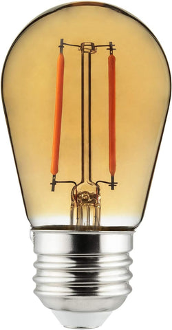 Sunlite S14 Led 2 W 120 V Transparent Amber [Pack of 6]