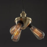 Sunlite Vintage Triple Socket Hanging Pendant Fixture