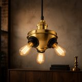 Sunlite Vintage Triple Socket Hanging Pendant Fixture