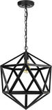 Sunlite Vintage-Inspired Hexagon-Shaped Industrial Hanging Pendant, Farmhouse Fixture