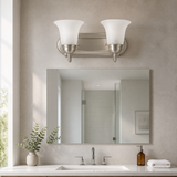 Sunlite 45430 14-Inch Traditional Vanity Light, Classic Decorative Wall Sconce