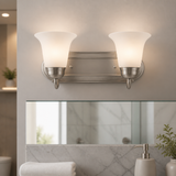 Sunlite 45430 14-Inch Traditional Vanity Light, Classic Decorative Wall Sconce