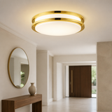 Sunlite  Fluorescent Double Band Trim Flush Mount Light Fixture