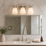 Sunlite 46063 20" Modern Square Bell Vanity Wall Mount Light Fixture