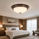 Sunlite 046078 15-Inch Traditional Dome Ceiling Light, Classic Decorative Flush Mount Fixture