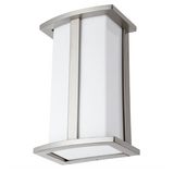 Sunlite  Modern Wall Sconce Light Fixture, Medium Base Socket (E26), A19 Bulb, Indoor, Opal Shade, Matte Black Frame, Bathrooms, Hallways & Entryways