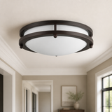 Sunlite 12-Inch LED Decorative Flush Mount Ceiling Light Fixture, 36 Watts (120W Equiv.), 1300-1630 Lumens, Color Selectable 27K/30K/35K/40K/50K