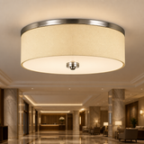 Sunlite   LED Flush Mount Fabric Single Drum Light Fixture, 20 Watts [60W]