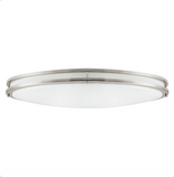 Sunlite 32" Oval Double Band Trim Flush Mount Light Fixture, 35 Watts, 3000 Lumens, Color Selectable 30K/40K/50K