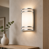 Sunlite LFX/HC/MW/3SCT/BN LED Half Cylinder Wall Sconce 120V Dimmable 11W/15W/23W 30K-50K Energy Star Brushed Nickel