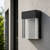 Sunlite  7-Inch LED Outdoor Downlight Wall Sconce, Clear Acrylic Panel, 11 Watt
